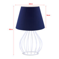 Tischlampe Plymouth 1xE27 Blau