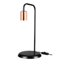 Tischlampe Lancaster E27 Metall Schwarz Kupferfarben