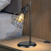 Tischlampe Gosport E27 Metall Schwarz