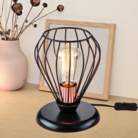 Tischlampe Grays E27 Metall Schwarz Kupferfarben