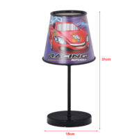 Tischlampe Kidsgrove mit Rennauto-Motiv
