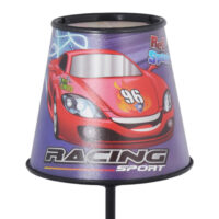Tischlampe Kidsgrove mit Rennauto-Motiv