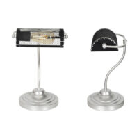 Tischlampe Ditton Silber Schwarz