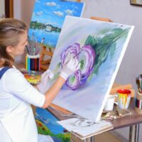 Tischstaffelei Kofferstaffelei Staffelei Buche - Transportabel