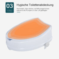 Toilettenaufsatz 130kg Toilettensitzerhöhung