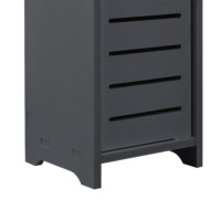 Toilettenpapierhalter Leoben 80x15x15cm Schrank WPC Dunkelgrau