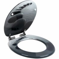 Toilettensitz mit Steinmotiv - Absenkautomatik