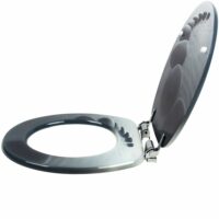 Toilettensitz mit Steinmotiv - Absenkautomatik