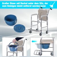 Toilettenstuhl Rollstuhl Nachtstuhl bis 150kg