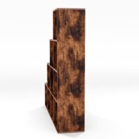 Treppenregal Braun 10 Fächer 129.5x29x129.5cm MDF Freistehend