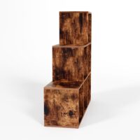 Treppenregal Braun 6 Fächer 97.5x29x97.5cm MDF