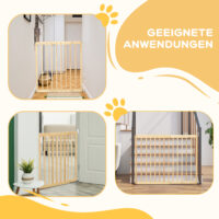Treppenschutzgitter Türschutzgitter Hundeabsperrgitter 60.5-102cm