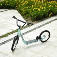 Trottinett Scooter Kickboard Kindertrotti 16 Zoll Luftreifen grün