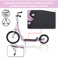 Trottinett Scooter Kickboard Kindertrotti ~ 16/12 Zoll
