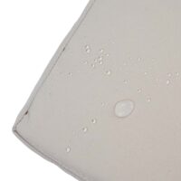 Truhenbank Rattan JAM-F39 3 Sitzer anthrazit Kissen beige