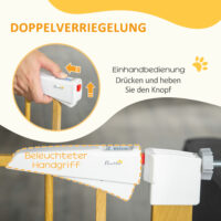Türschutzgitter 77-103cm Hundeabsperrgitter Metall