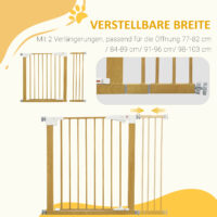 Türschutzgitter 77-103cm Hundeabsperrgitter Metall