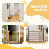Türschutzgitter 77-103cm Hundeabsperrgitter Metall