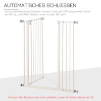 Türschutzgitter Hunde Absperrgitter Schutzgitter 97.5x104.1cm