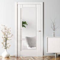 Türspiegel Lesina 120x40cm Weiss