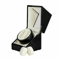 Uhrenbeweger für 2 Uhren Holz schwarz