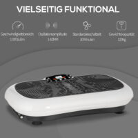 Vibrationsplatte mit 2 Fitnessbändern 99 Vibrationsstufen