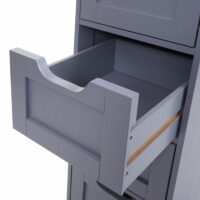 Vintage Kommode Nostalgie 4 Schubladen 80x30x26cm grau