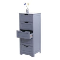 Vintage Kommode Nostalgie 5 Schubladen 100x40x35cm grau