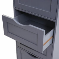 Vintage Kommode Nostalgie 5 Schubladen 100x40x35cm grau