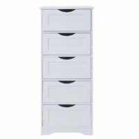 Vintage Kommode Nostalgie 5 Schubladen 100x40x35cm  weiss