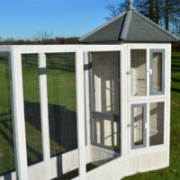Voliere Vogelvoliere Luise Sechseck mit Anbau
