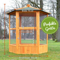 Voliere Vogelvoliere Maxi Sechseck