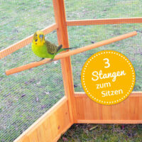 Voliere Vogelvoliere Maxi Sechseck