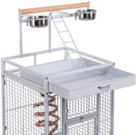 Voliere Vogelvoliere Vogelkäfig 156cm weiss