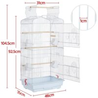 Voliere Vogelvoliere Vogelkäfig Weiss