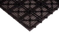 WPC Eck-Gartenfliese Rhone + Abschluss Premium Ecke versetzt