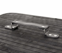 Wäschekorb Laundry Bambus 70L  schwarz