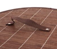 Wäschekorb Laundry Bambus rund ~ braun