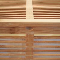 Wäschekorb Wäschetruhe Bambus 61x50x35cm