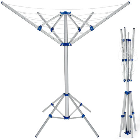 Wäschespinne Aluminium mit 4 Armen 16m Gesamtleine