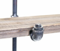 Wandgarderobe Garderobe Industrial Stahl-Rohr 70x54x23cm