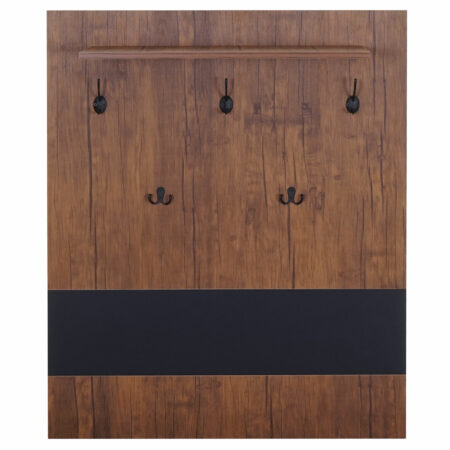 Wandgarderobe Garderobenpaneel ~100x80cm Wildeiche-Optik