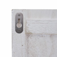 Wandgarderobe Garderobenpaneel Shabby-Look  Welcome weiss