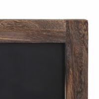 Wandgarderobe Kreidetafel 5 Haken ~ braun shabby