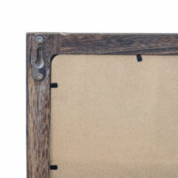 Wandgarderobe Kreidetafel 5 Haken ~ braun shabby