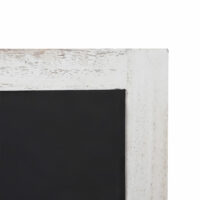 Wandgarderobe Kreidetafel 5 Haken ~ weiss shabby