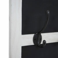 Wandgarderobe Kreidetafel 5 Haken ~ weiss shabby