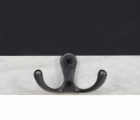 Wandgarderobe Kreidetafel 5 Haken ~ weiss shabby