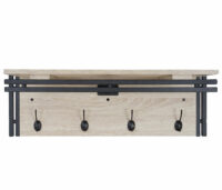 Wandgarderobe Regal ~ 24x75x24cm Eiche-Optik