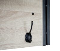 Wandgarderobe Regal ~ 24x75x24cm Eiche-Optik